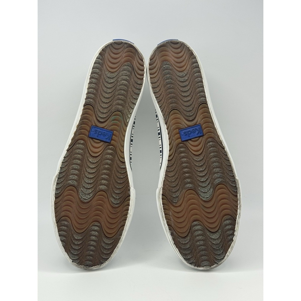 Keds Women's Double Decker White/ Navy Stripe Casual Slip On Shoes Sz 8.5 - Picture 10 of 11